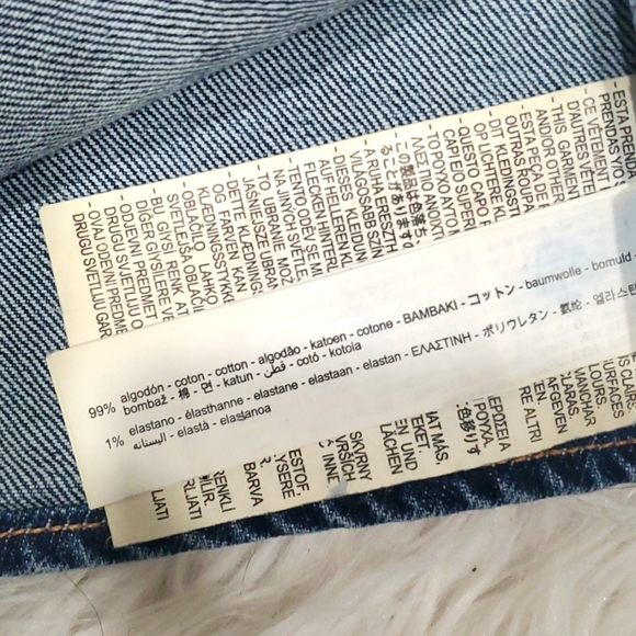 NWT Zara denim rhinestones crop top - Picture 11 of 16